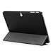 Samsung Galaxy Tab Pro 10.1 Case - Poetic Samsung Galaxy Tab Pro 10.1 Case [Slimline Series] - [Lightweight] [Ultra-slim] PU Leather Slim-Fit Trifold Cover Stand Folio Case for Samsung Galaxy Tab Pro 10.1 Black (3 Year Manufacturer Warranty From Poetic)