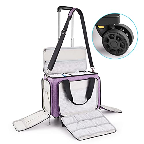 Sewing Machine Case with Detachable Dolly, Rolling Sewing Machine Tote