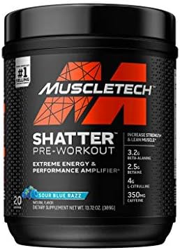Muscletech Blue MuscleTech Shatter 20 servings Sour Blue Razz US (RB) price in UAE ...