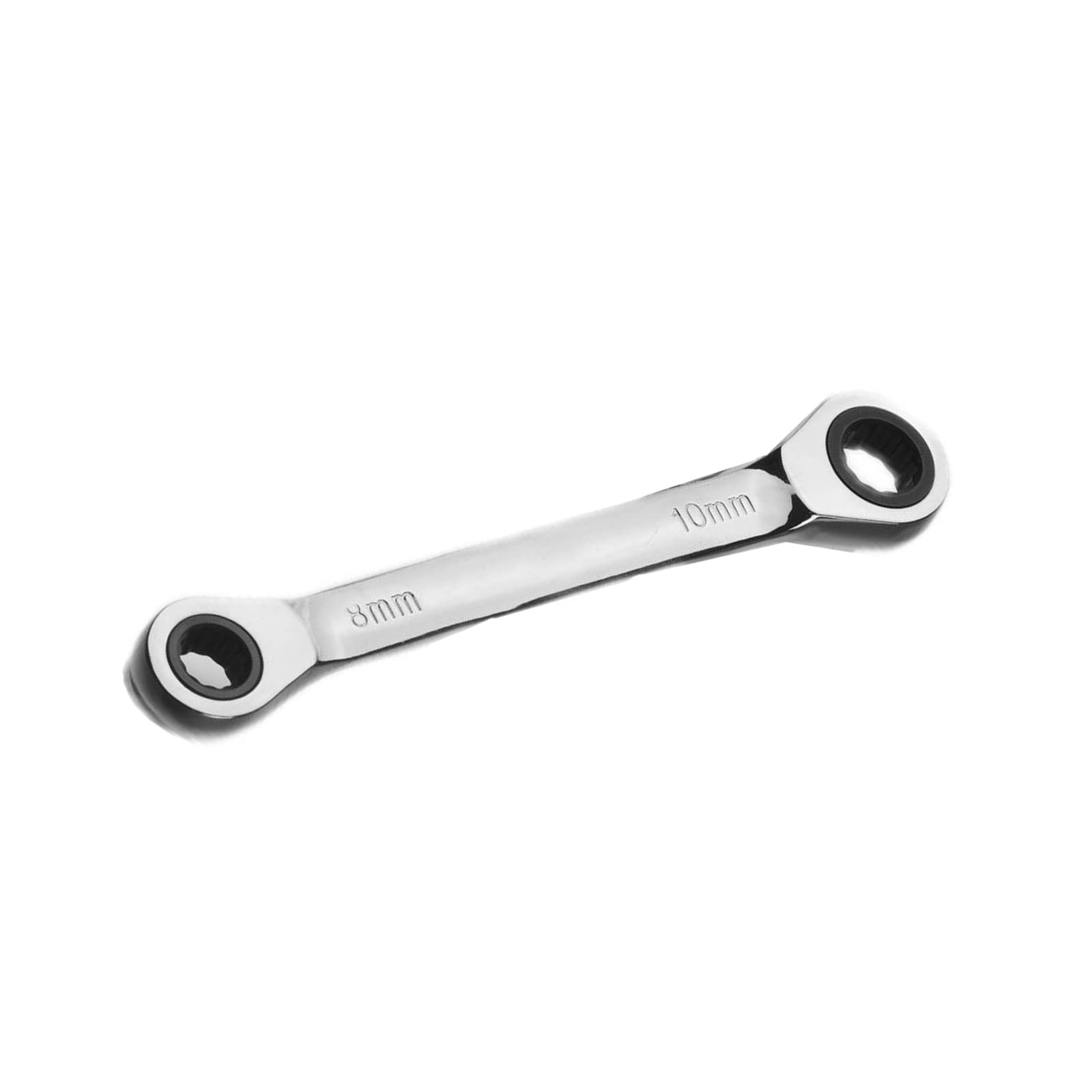 Leliafleury CR-V Double Ratcheting Wrench, 72-Tooth, 5-Degree Swing Arc, 8 * 10 Chrome Vanadium Steel Metric Ratchet Spanner for Auto Mechanics Home DIY Beginner