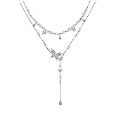 Exquisite butterfly pendant necklace temperament tassel butterfly clavicle chain fashionable ladies jewelry animal pendant jewelry M4246