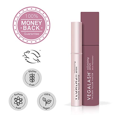 VEGAMOUR Vegalash Volumizing Lash Serum - Eyelash Enhancement Restoration Treatment, Natural Hormone-free Plant Based Vegan Cruelty-free Formula Boosts Healthy Growth