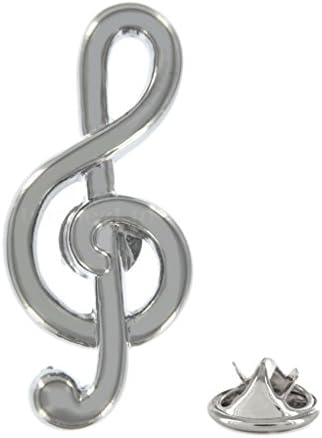Treble Clef Metal Pin Badge