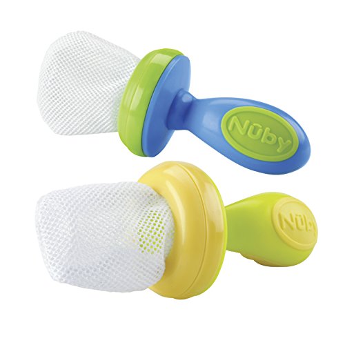 Amazon Com Nuby 2 Pack Nibbler Mesh Feeders Colors May Vary