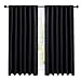 NICETOWN Halloween Blackout Curtain Blinds Window Panels - (Black Color) W52 x L63, Double Panels, Thermal Insulated Blackout Draperies for Living Room