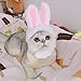 2 Pack Lion Mane Wig Costume for Cat Costume Bunny Rabbit Hat Headwear with Ears Pet Cosplay Dress up Halloween Party Costume Accessories for Cats & Small Dogs