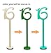 goldblue Wooden Table Numbers with Holder Base for Wedding or Home Decoration (1-20)