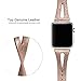 Secbolt Leather Bands Compatible with Apple Watch Band 38mm 40mm Series 5 4 3 2 1, Slim Strap with Breathable Hole Replacement Wristband for Iwatch Edition (Rose Gold)