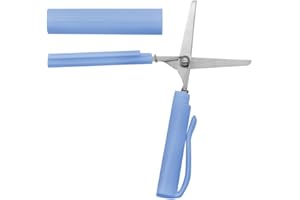 1Pcs Foldable Scissors, Portable Functional, Cutter, Pen-Shaped, Lightweight, Practical for Office, Home, School, Random Colo