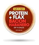Nuts 'N More Bacon Habanero Dip 'N Sauce, High Protein Peanut Nut Butter Snack, Keto, Low Carb, Low Sugar, Gluten Free All Natural, 8 oz