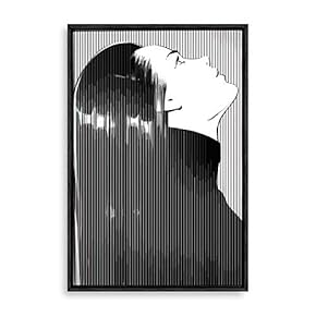 Framed Canvas Wall Art Modern Geometric Pattern Canvas Prints Home Artwork Decoration for Living Room,Bedroom - 24x36 inches