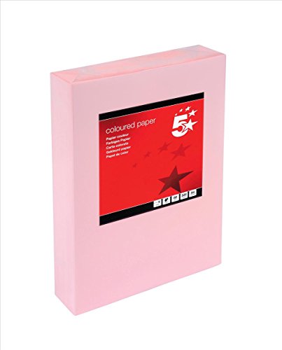 Office Coloured Copier Paper Multifunctional Ream-Wrapped 80gsm A4 Light Pink [500 Sheets]