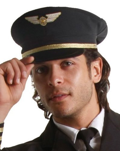 Adult airplane pilot hat