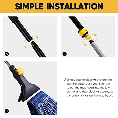 Yocada LoopedEnd String Wet Mop Head Refill Replacement Heavy Duty