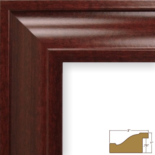Craig Frames 76039 11 by 14-Inch Picture Frame, Smooth Wood Grain Finish, 2-Inch Wide, Cherry Red