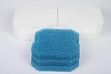 LTWHOME Replacement Blue Coarse and White Fine Filter Pads Sets Fit for Eheim 2616260 Professional Pro 2 2226/2326/ 2026/2128 and Experience 350 (Pack of 9pcs,3 Sets)