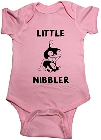 NorthStarTees Futurama Baby One Piece Little nibbler Bodysuit (12 Month, Pink)