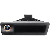 aSATAH AHD/CVBS Car Rear View Camera's Fisheye Trunk Handle Camera with RCA Cable &amp; Vehicle-Camera for for BMW 3 E90 E91 E92 E93 320i 335i 5 M5 E39 E60 E61 X5 E53 E70 X6 E71 &amp; Backup Camera (AHD)