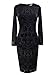 Vfemage Womens Elegant Velvet Slim Casual Party Cocktail Bodycon Dress