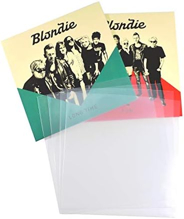 55 7" inch vinyl Single 450 Gauge Plastic Polythene Record Sleeves |covers for 45rpm 186mm x 190 mm | Acid Free |