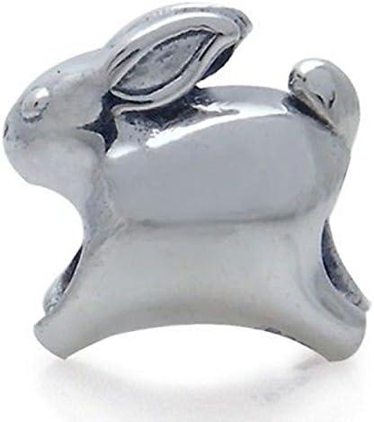 BEST SELLING Multiple Styles You Choose Sterling Charms Beads Pendents Beads On Sale Gifts (Fits Pandora, Troll, Baigi, Chamilia, Zable, & Similar Bracelets Necklaces) (Bunny RABBIT )