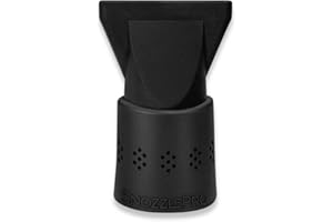 SNOZZLE PRO SnozzlePro Universal Hair Dryer Attachment Adapter with Concentrator Nozzle Replacement - Fits Most Blow Dryer Diameters from 1.5” to 2.25” (2-Piece Set)