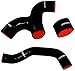 Mishimoto MMHOSE-SUB-INTBK Silicone Intercooler Hoses Fits Subaru Impreza WRX 2001-2005 Black