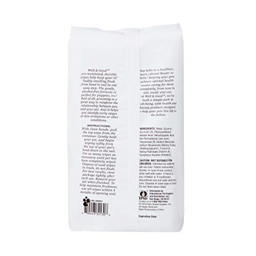 Petco Brand - Well & Good Cucumber Melon Deodorizing Dog Wipes - Image 3