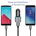 Meagoes Micro USB Car Charger, Compatible Samsung Galaxy J7 V/J7 Prime/J7 Sky pro/J7 Perx/J3 V/J3 Emerge/J3 Eclipse/J3 Luna pro/J3 Prime/J5 Prime/J5 pro/A7/A6/A6+, Dual Blue LED Light Car Adapter