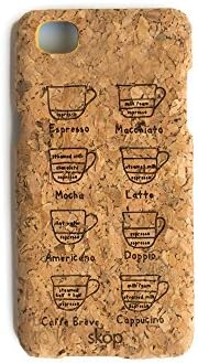 iPhone 7 | iPhone 8 Cork case. Cork Coffe Cup elegant &amp; functional design., unique &amp; protective case for iPhone. Premium flexible material. Scratch resistant.