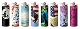 BIC Full Size Limited Special Edition Disposable Lighters Assorted Styles (10)