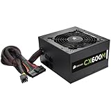 Corsair CX Series, CX600M, 600 Watt (600W), Semi Modular Power Supply, 80+ Bronze Certified