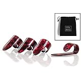 EPIC berry Thumb and Finger Picks - Large - Best for Fingerstyle Acoustic Guitar, Banjo or Ukulele. Includes a Pouch.