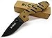 CRKT Ryan Model 7 Folding Knife, 3.375in, Black Standard Edge Blade, Desert Tan 6803DESERT TAN Z