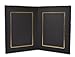Golden State Art, Cardboard Photo Folder for Double 4x6 (Pack of 50) GS004 Black Color
