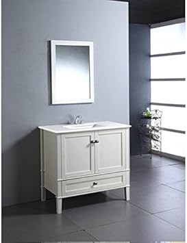 Amazon Com Wyndenhall Windham Soft White 36 Inch Modern Bath