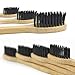 Bamboo Toothbrush, Recyclable Toothbrushes, Biodegradable, Eco Friendly, Vegan, Wood, Plastic Free, Charcoal Infused BPA Free Bristles, Teeth Whitening- Pack of 4
