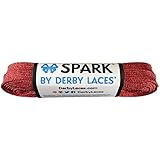 Derby Laces Red Spark Shoelace for Shoes, Skates, Boots, Roller Derby, Hockey and Ice Skates (60 Inch / 152 cm)
