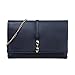 b.m.c BMC Womens Fashionable Faux Leather Large Envelope Style Statement Clutch