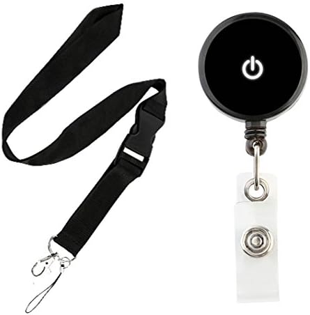 Translucent Retractable Badge Holder Reel Key Chain Reel with Lanyard for Key Cards and ID Cards (Lord Jesus Christ Loves You Black Reel &amp; Lanyard)