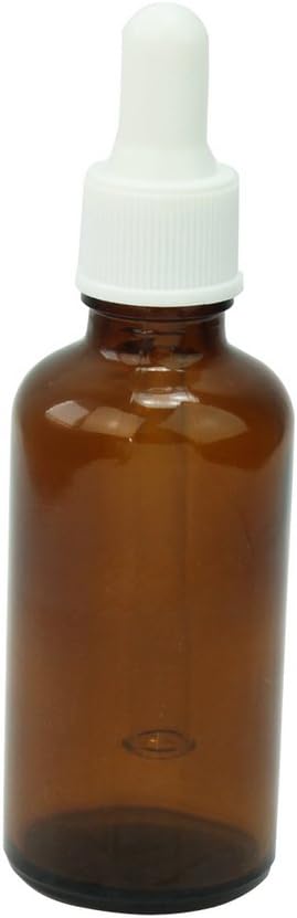 Durable Cheap 50ml Amber Glass Liquid Reagent Bottle Eye Dropper Aromatherapy by AllBeauty