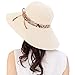 HINDAWI Womens Sun Hat Summer Reversible UPF 50+ Beach Hat Foldable Wide Brim Cap, Beige