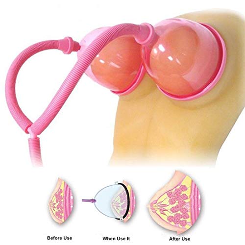 GDpowerseller Female Breast Pump Enlargement Enhancement Enlarge 2 Cups Pink Color GDpowerseller Female Breast Pump Enlargement Enhancement Enlarge 2 Cups Pink Color
