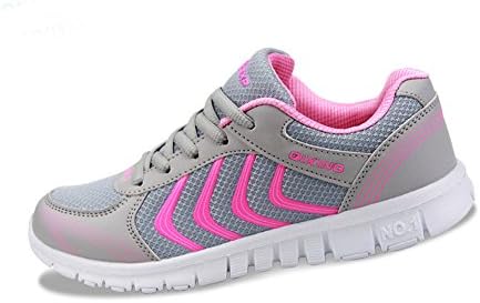 STAINLIZARD Women's Breathable Sneakers Sports Light Running Shoes Outdoor Walking Footwear Pink 10