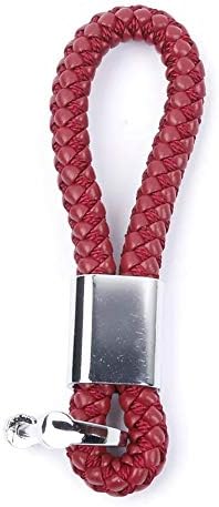 Jaycoknit Red Hueska Rexine Keychain & Keyring (Pack of 1, Red)
