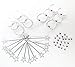 48 Pc Kids Princess Party Set -Princess Girls Party Favors Set -Princess Party Decoration-Tiara Dress Up Play Set,12 Princess Tiaras, 12 13
