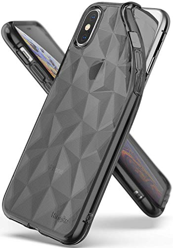 Ringke Air Prism Compatible with iPhone Xs Case, iPhone X Case 3D Contemporary Design Geometric Stylish Pattern TPU Drop Resistant Cover for iPhone X, iPhone Xs 5.8 inch (2018) - Smoke Black