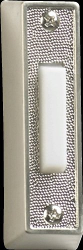 Plastic Door Chime Button in Satin Nickel by Quorum