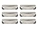 Clipboard clips with Rubber Feet,Holds Half Inch of Paper,Pack of 6