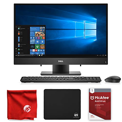Dell i3477 Inspiron 24 All-in-One 23.8-Inch Desktop Computer (Intel i3-7130U 2.7GHz, 8GB RAM, 1TB HDD, 10-Point Touchscreen, Windows 10 Home 64-Bit) Bundle with McAfee Antivirus 1-Year